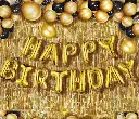 Happy birthday foils ballon