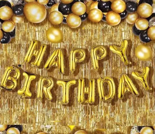 Happy birthday foils ballon